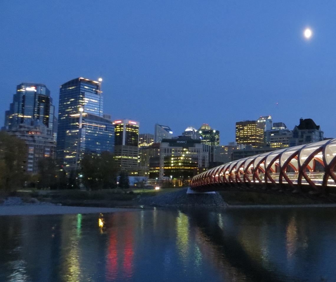 The bridge into Calgary